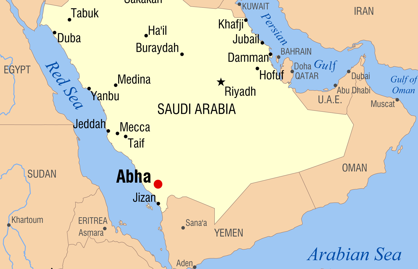 Map Yemen Saudi Arabia Yemeni missile hits targets in Saudi Arabia | Katehon think tank 