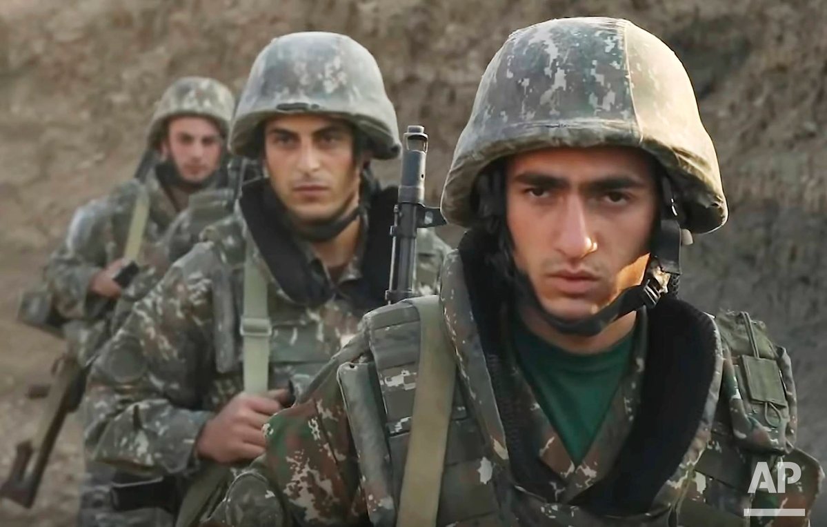Конфликт в Нагорном Карабахе 2020 солдаты