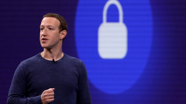 Facebook-CEO Mark Zuckerberg spricht während der F8-Konferenz für Facebook-Entwickler am 1. Mai 2018 in San Jose, Kalifornien. (Justin Sullivan/Getty Images, via JTA)