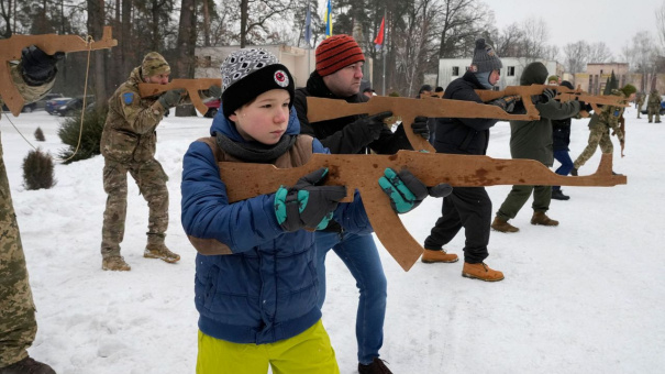 Тренировка украинских сил самообороны