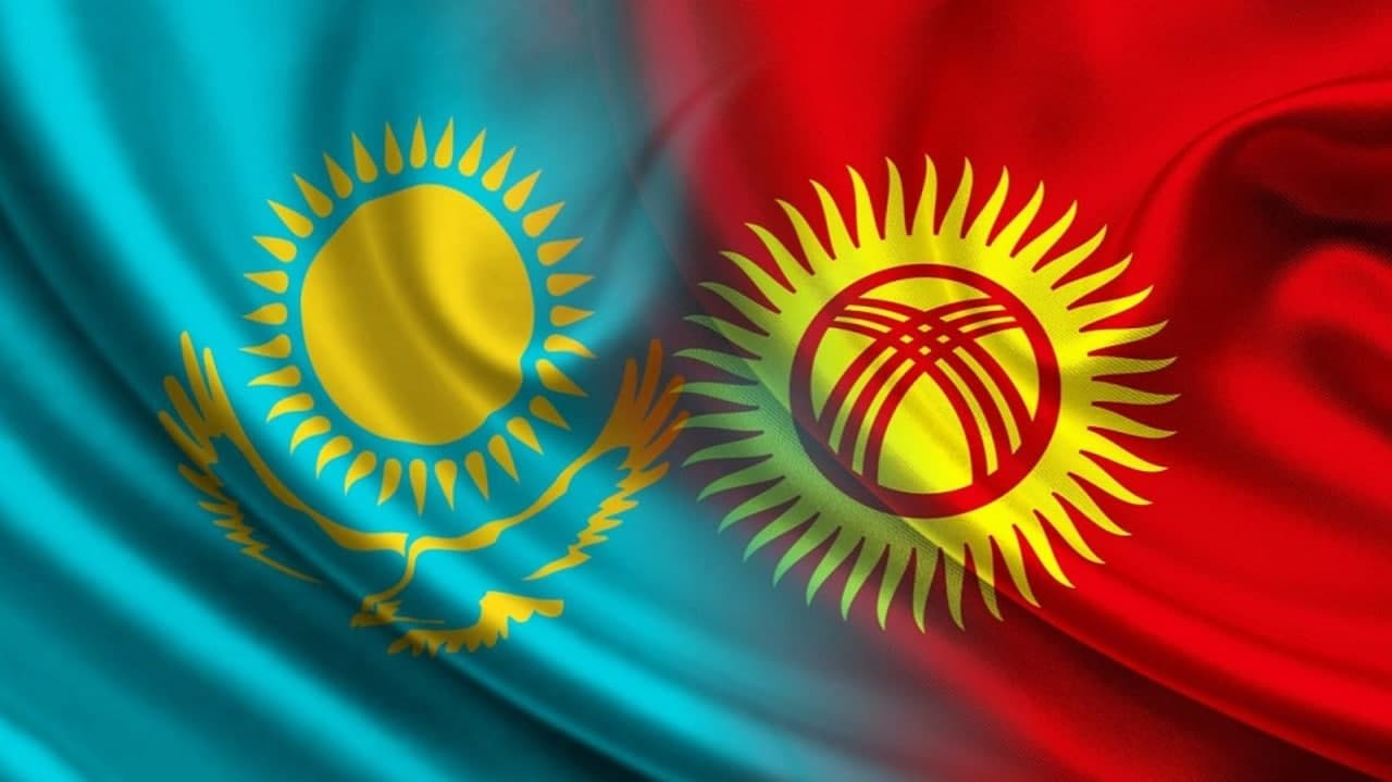 Казахстан Узбекистон флаг