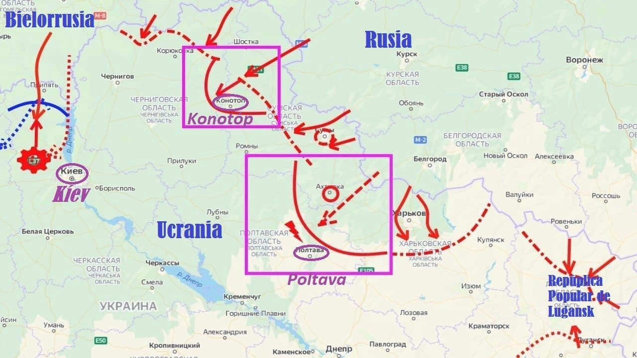 Схема боевых действий на украине на сегодня