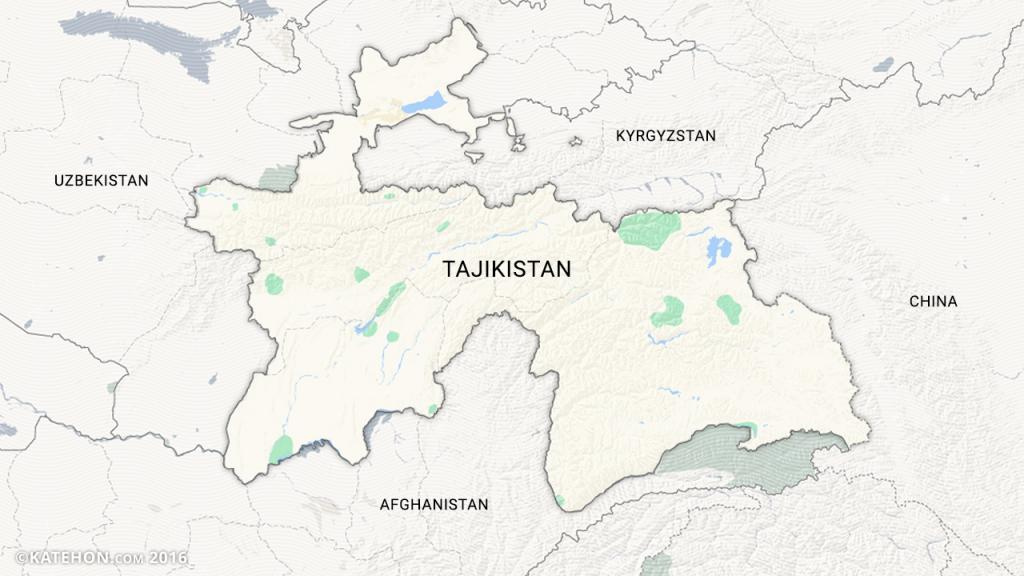 Таджикистан политическая карта мира